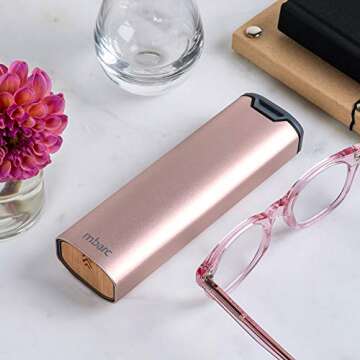 HigherHuman 7 Day Weekly Pill Organizer by mbarc - Premium Stylish Aluminum and Wood Large Capacity Pill Box for Supplements, Pills, Vitamins and Medicine.