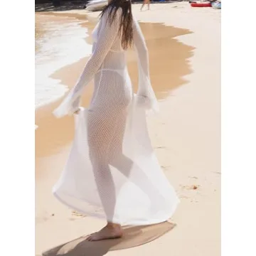 Stylish See Through Mesh Maxi Dress for Summer Nights