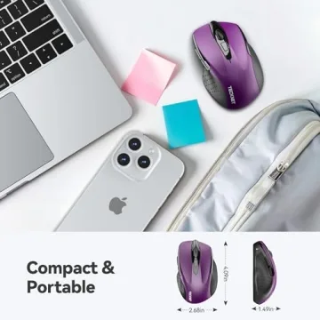 TECKNET Wireless Ergonomic Mouse with 24 Months Battery Life