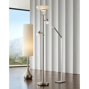 Possini Euro Design Modern Mid-Century Floor Lamp 62 Inches