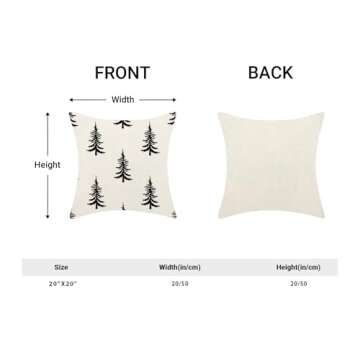 CXMEIFLY Christmas Pillow Covers Set of 2 - Holiday Decor