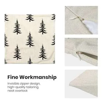 CXMEIFLY Christmas Pillow Covers Set of 2 - Holiday Decor