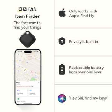 CHZHVAN AirTags - Smart Bluetooth Trackers for Apple Users