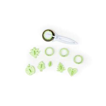Fox Run Pie Top Cutters and Decorating Kit, 11-Piece Set, Green