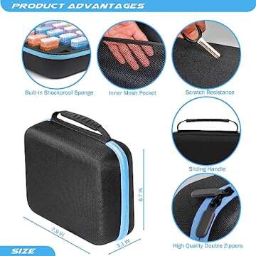 MoeeBtee Diamond Painting Storage Containers, 30 Slots Diamond Painting Accessories and Tools, Diamo...