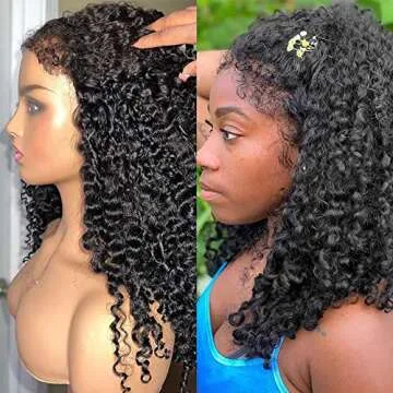 Curly Baby Hair Lace Wig - Youleas 180% Density