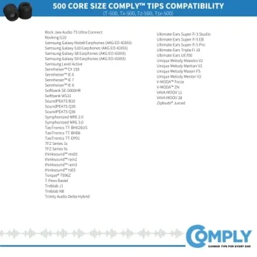 Comply Foam 500 Series Ear Tips Comfortable Listening Upgrade