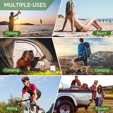 Unniweei 5 Gal Solar Camping Shower Bag for Adventures