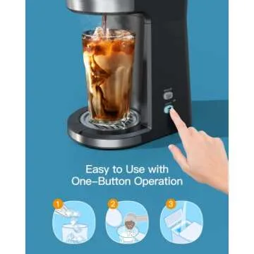 Famiworths Iced Coffee Maker for Hot and Iced Brews