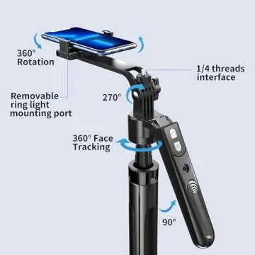 yAyusi 360° Smart Face Tracking Tripod with Lights
