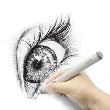 AFMAT Electric Eraser Refills 400 pcs, φ5mm Erasers Refil-200 pcs and φ2.3mm Erasers Refil-200 pcs, Replacement Erasers for Sketching and Drawing Electric Erasers