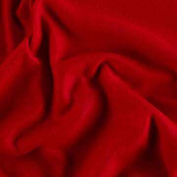 Polar Fleece Solid Red Fabric by the Yard - Soft and Versatile