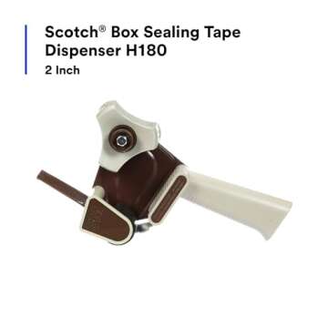 3M Scotch H180 Industrial Packing Tape Dispenser – Lightweight and Easy to Use