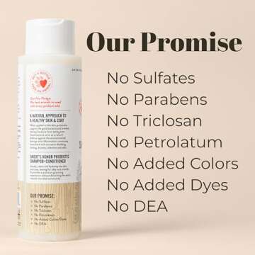 Skout's Honor Probiotic Pet Shampoo & Conditioner with Avocado Oil & Omega-3s, 97% Natural, Paraben & Sulfate-Free, Cruelty-Free, 16oz, Dog of The Woods