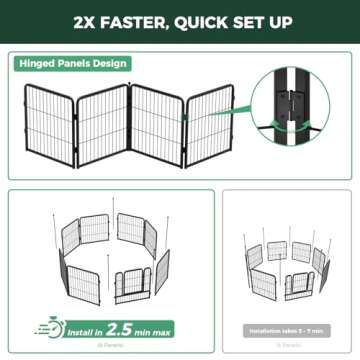 FXW Instant Dog Playpen for Enhanced Pet Safety and Fun