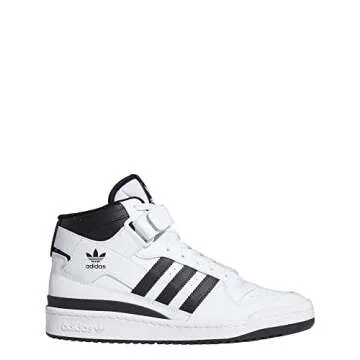 adidas Men's Forum Mid Sneaker - Classic Heritage Style Basketball Shoes