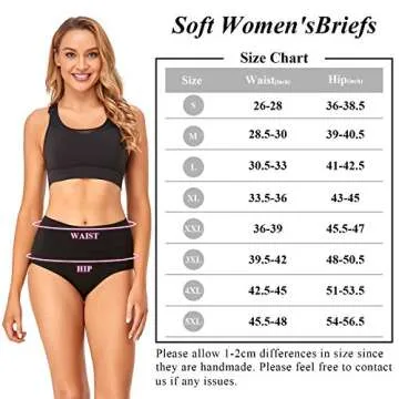ASIMOON Women's Cotton Underwear, High Waisted Underwear Tummy Control Postpartum C section Ladies Briefs Panties S