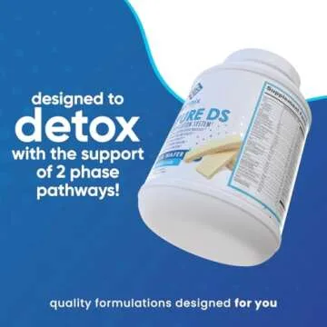 NuEthix Formulations Medipure DS with Rice Protein Phase 1 & 2 Detoxification System, Supplement to Help Support The Body’s Natural Detoxification Process, Chocolate (Non-Caffeinated), 21 Servings