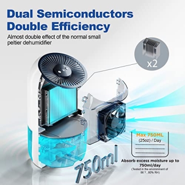 MAKAYLA Dehumidifier for Rooms Under 550 sq ft