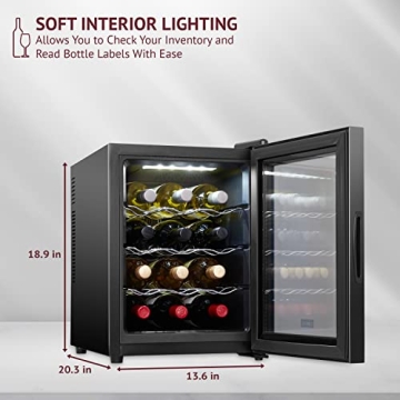 Schmécké Quiet 12 Bottle Wine Cooler - Ideal for Home Storage