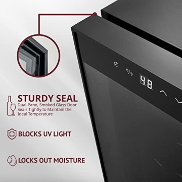 Schmécké Quiet 12 Bottle Wine Cooler - Ideal for Home Storage