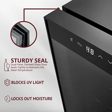 Schmécké Quiet 12 Bottle Wine Cooler - Ideal for Home Storage