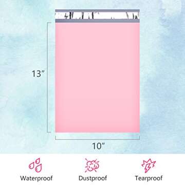 UCGOU Poly Mailers 10x13 Inch Light Pink 100 Pack Shipping Bags #4 Strong Mailing Envelopes Boutique...