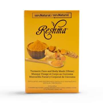 Reshma Beauty Turmeric Face Mask (Ubtan) | All Natural Ingredients - Barley Seed, Gram Seed, Turmeri...