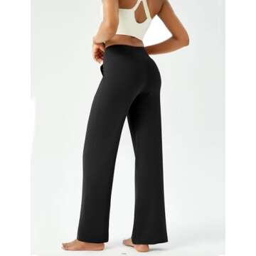 Wide Leg Yoga Pants for Comfort & Style - DLOODA