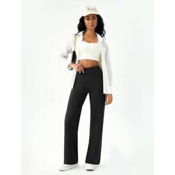 Wide Leg Yoga Pants for Comfort & Style - DLOODA