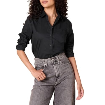 Essential Women's Classic-Fit Poplin Long-Sleeve Shirt