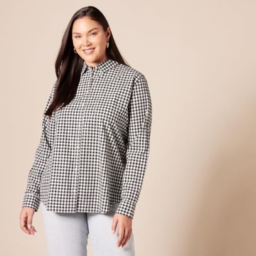 Essential Women's Classic-Fit Poplin Long-Sleeve Shirt
