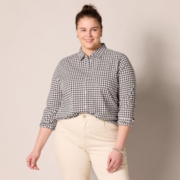 Essential Women's Classic-Fit Poplin Long-Sleeve Shirt