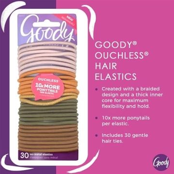 Goody Ouchless Elastic Hair Ties 30 Count