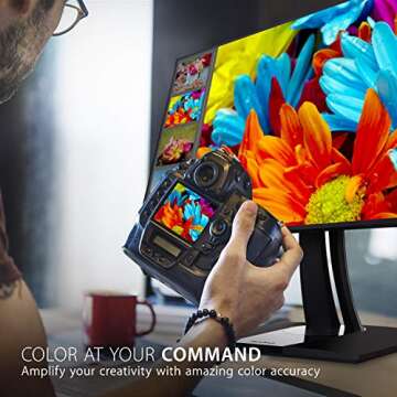 ViewSonic VP3268-4K 32-Inch Premium IPS Monitor with Ergonomics and Color Accuracy