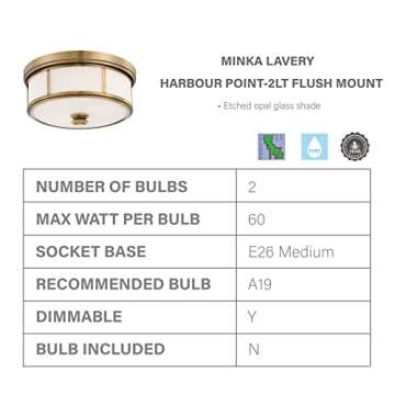 Minka Lavery Harbour Point Ceiling Light for Modern Spaces
