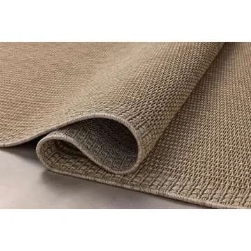 Loloi Chris Loves Julia Providence Collection PRC-02 Natural/Sand 7'-6" x 10', .12" Pile Height, Indoor/Outdoor Area Rug