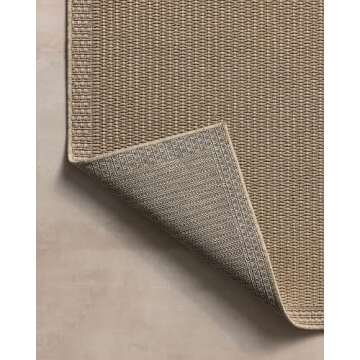 Loloi Chris Loves Julia Providence Collection PRC-02 Natural/Sand 7'-6" x 10', .12" Pile Height, Indoor/Outdoor Area Rug