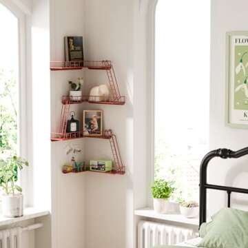 WOPITMER Fire Escape Wall Shelf for Stylish Home Decors
