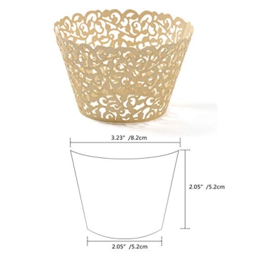 Elegant 120 Pack Cupcake Wraps for All Celebrations