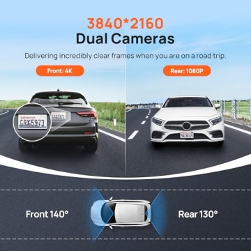 70mai A800S 4K Dash Cam with WiFi and ADAS Features