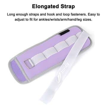 Adjustable 6LB Ankle Weights for Strength Training