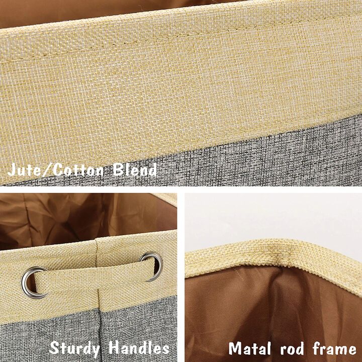 Stylish Gray Dog Toy Storage Basket by PET ARTIST