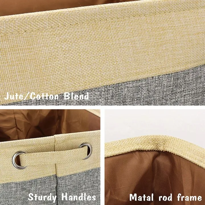 Stylish Gray Dog Toy Storage Basket by PET ARTIST