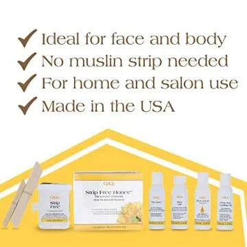 GiGi Strip Free Honee Complete Hair Waxing Kit for All Skin Types