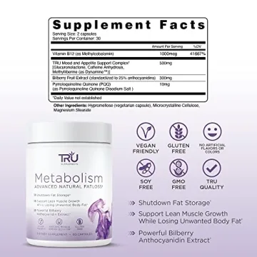 TRU Metabolism Fat Loss Capsules for Energy & Cravings
