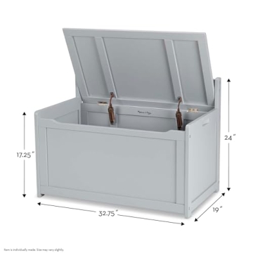 Melissa & Doug Wooden Toy Chest - Gray Furniture For Kids