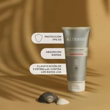 Altruist. Dermatologist Sunscreen. Broad Spectrum SPF 30 & high UVA Protection 200 ml - Pack of 2