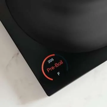 Fellow Stagg EKG Pro Electric Gooseneck Kettle - Pour-Over Coffee and Tea Pot, Stainless Steel, Quick Heating, Matte Black with Walnut Wood Handle, 0.9 Liter