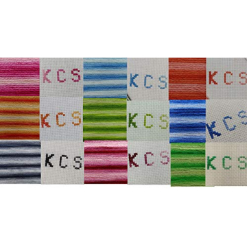 KCS 9 Skeins Cotton Embroidery Floss + Metallic Thread Pack